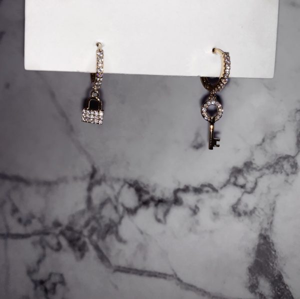 Oorbellen set Key lock 3