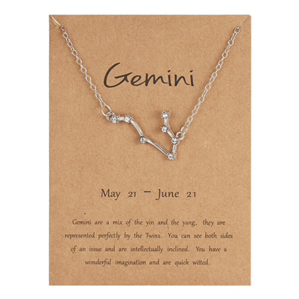 Sterrenbeeld ketting tweeling